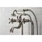 Kingston Brass CCK226K8 Freestanding Clawfoot Tub Faucet Package with Supply Line, Brushed Nickel CCK226K8 - alternate 6